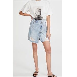 Free People Parker Wrap Skirt Criss Cross
